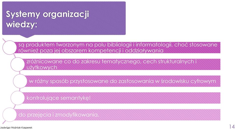 tematycznego, cech strukturalnych i użytkowych w różny sposób przystosowane do zastosowania w