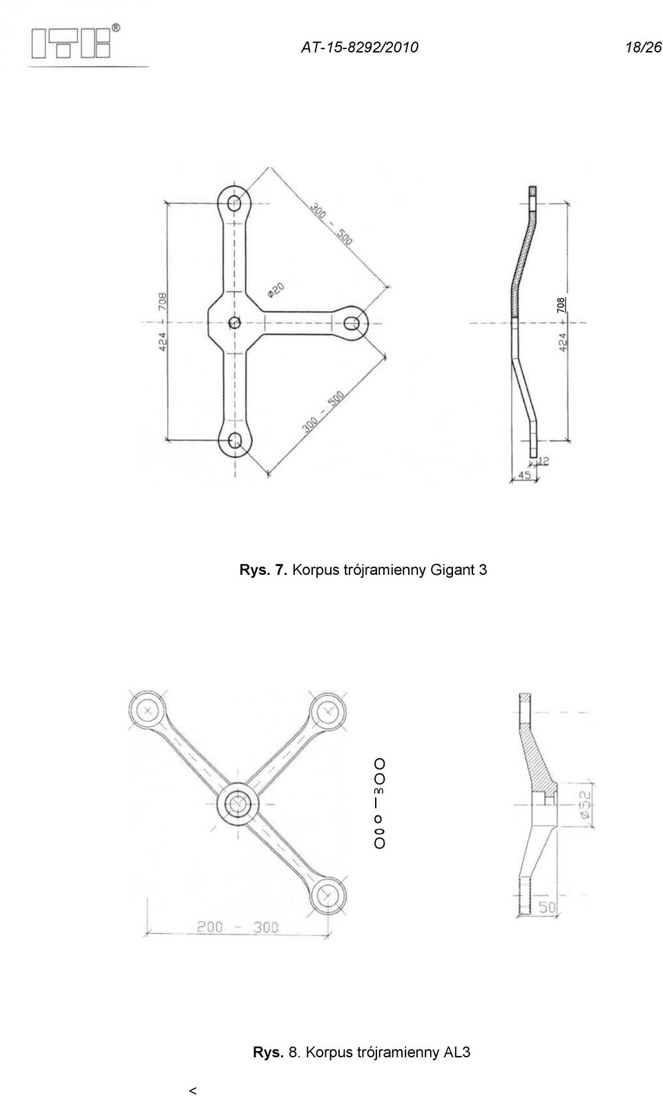 Korpus trójramienny Gigant 3