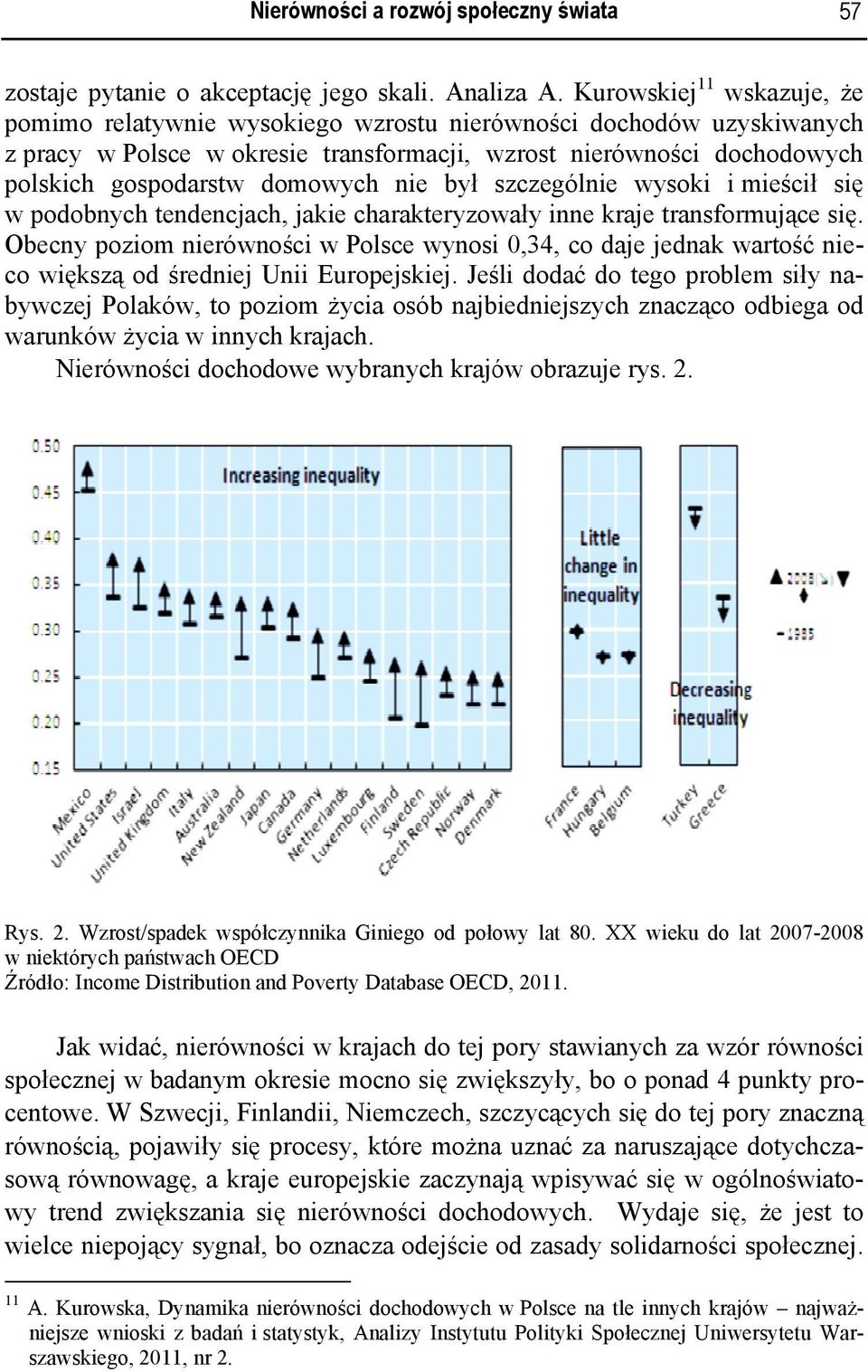 nie był szczególnie wysoki i mieścił się w podobnych tendencjach, jakie charakteryzowały inne kraje transformujące się.