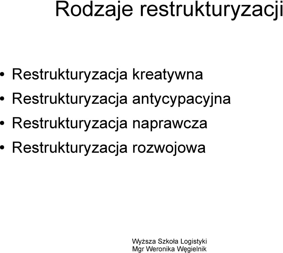 Restrukturyzacja antycypacyjna