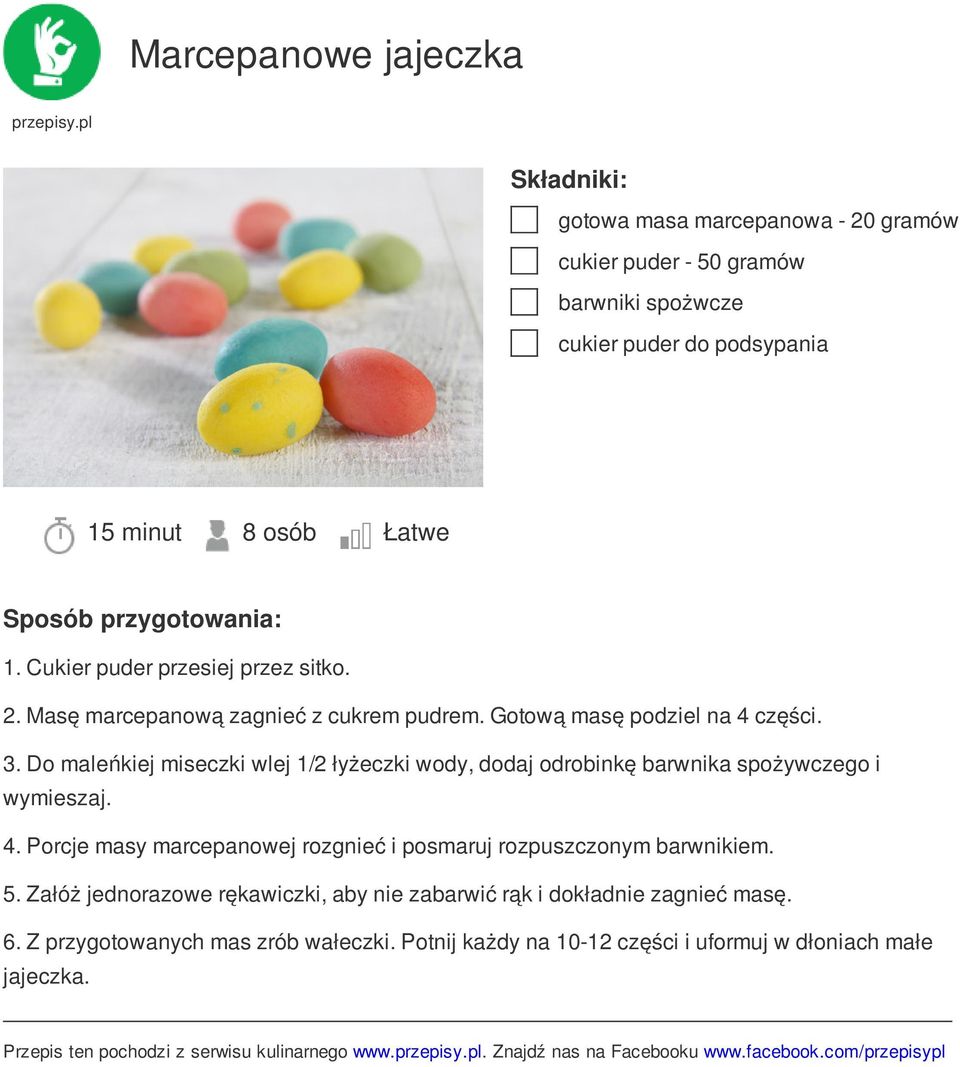 5. Załóż jednorazowe rękawiczki, aby nie zabarwić rąk i dokładnie zagnieć masę. 6. Z przygotowanych mas zrób wałeczki.