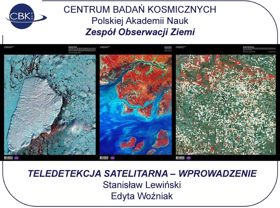 Ziemi TELEDETEKCJA SATELITARNA