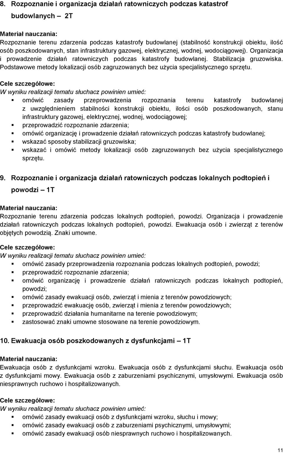 Podstawowe metody lokalizacji osób zagruzowanych bez użycia specjalistycznego sprzętu.