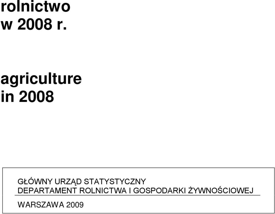 URZĄD STATYSTYCZNY DEPARTAMENT