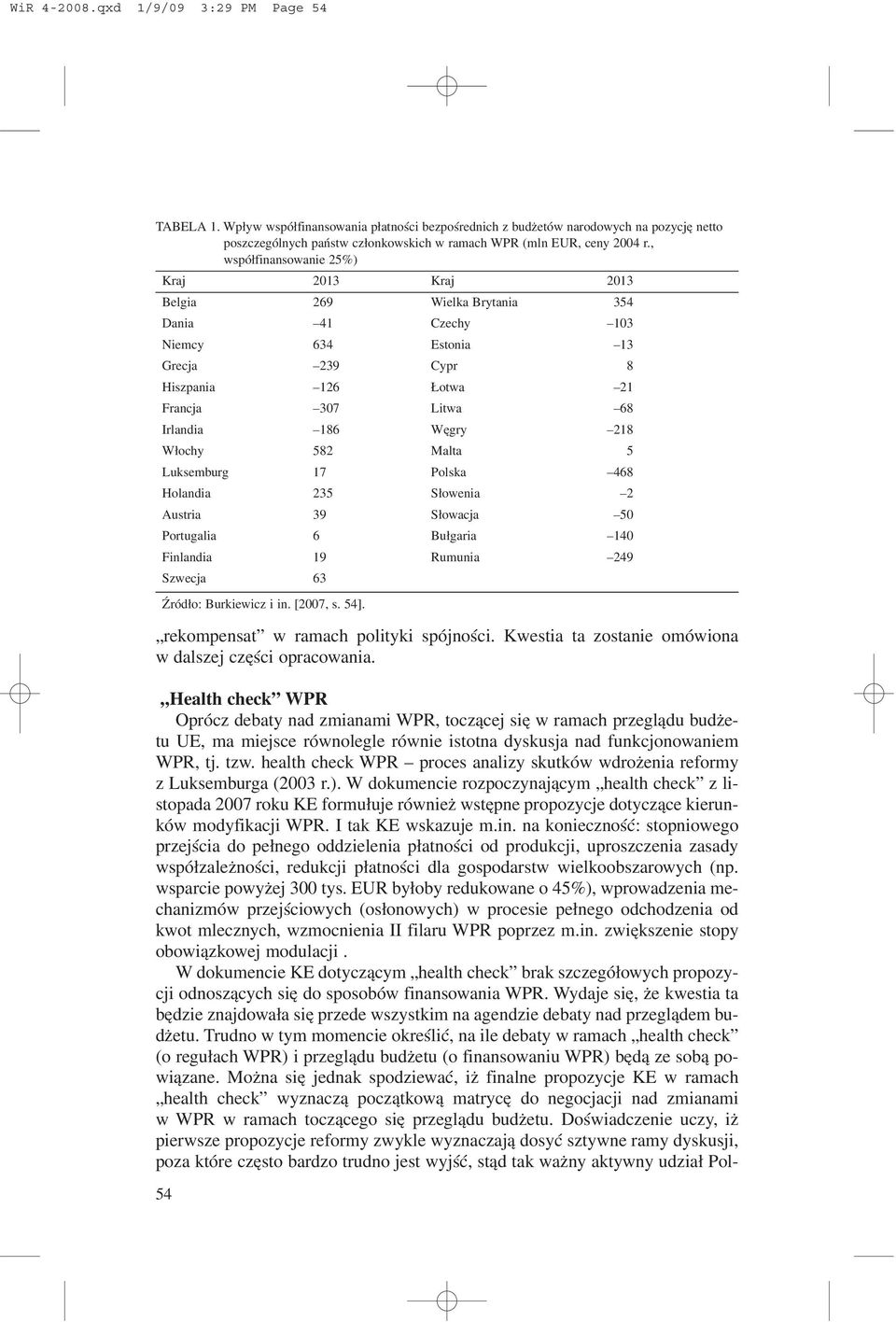 , wspó³finansowanie 25%) Kraj 2013 Kraj 2013 Belgia 269 Wielka Brytania 354 Dania 41 Czechy 103 Niemcy 634 Estonia 13 Grecja 239 Cypr 8 Hiszpania 126 otwa 21 Francja 307 Litwa 68 Irlandia 186 Wêgry