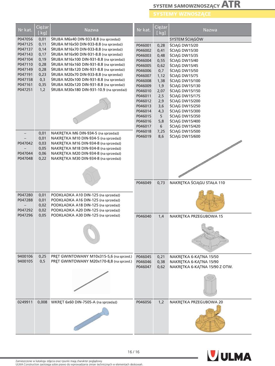 8 (na sprzedaż) ŚRUBA M16x160 DIN-931-8.8 (na sprzedaż) ŚRUBA M18x120 DIN-931-8.8 (na sprzedaż) ŚRUBA M20x70 DIN-933-8.8 (na sprzedaż) ŚRUBA M20x100 DIN-931-8.8 (na sprzedaż) ŚRUBA M20x120 DIN-931-8.