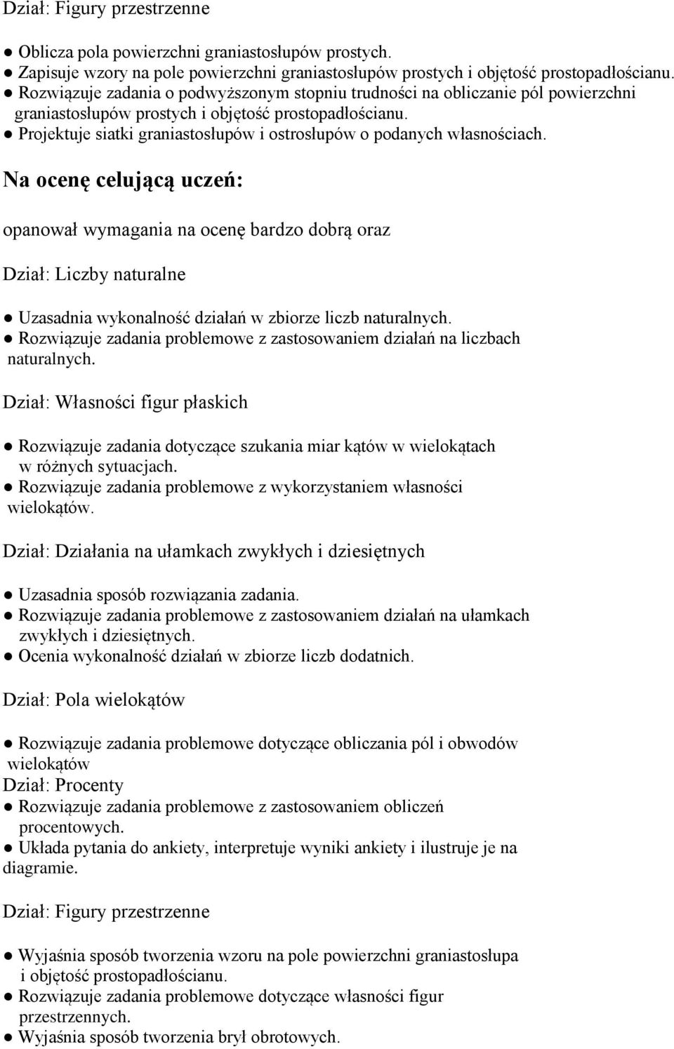 Projektuje siatki graniastosłupów i ostrosłupów o podanych własnościach.