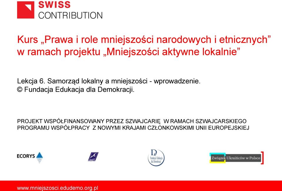 Fundacja Edukacja dla Demokracji.