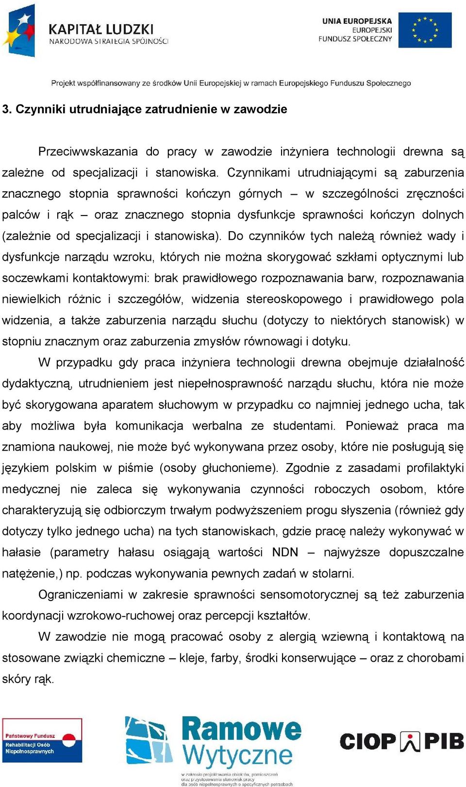 specjalizacji i stanowiska).