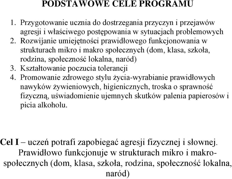 Kształtowanie poczucia tolerancji 4.