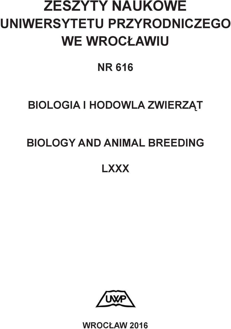 Biologia i hodowla zwierząt
