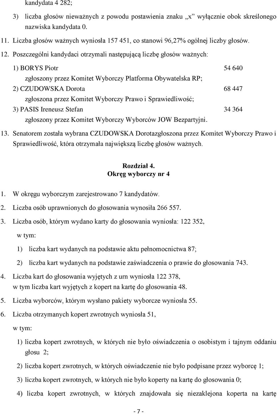 zgłoszony przez Komitet Wyborczy Wyborców JOW Bezpartyjni. 13.