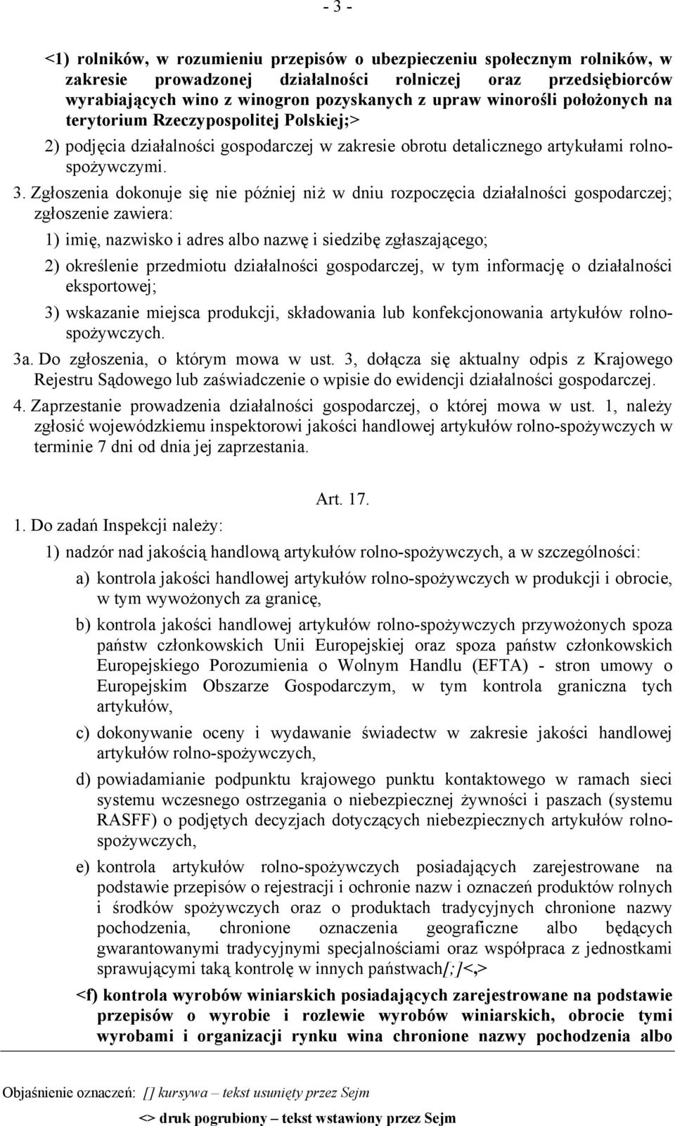 Zgłoszenia dokonuje się nie później niż w dniu rozpoczęcia działalności gospodarczej; zgłoszenie zawiera: 1) imię, nazwisko i adres albo nazwę i siedzibę zgłaszającego; 2) określenie przedmiotu