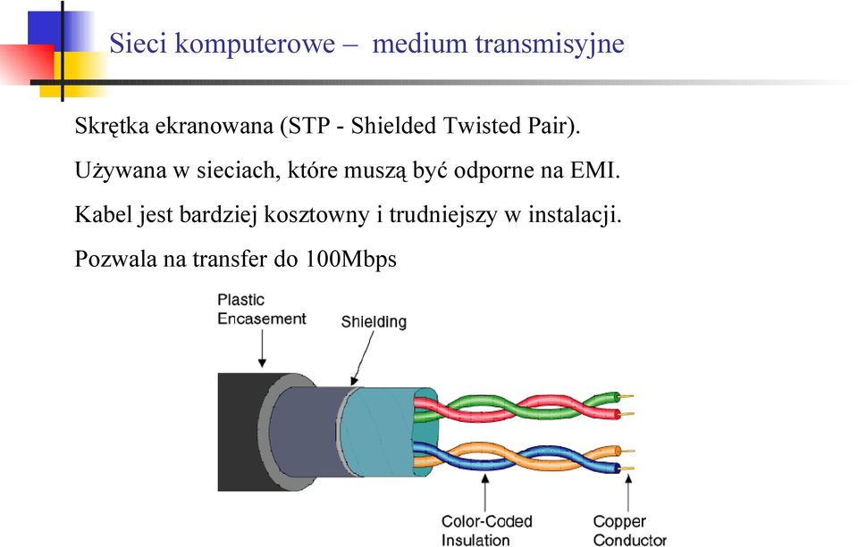 Używana w sieciach, które muszą być odporne na