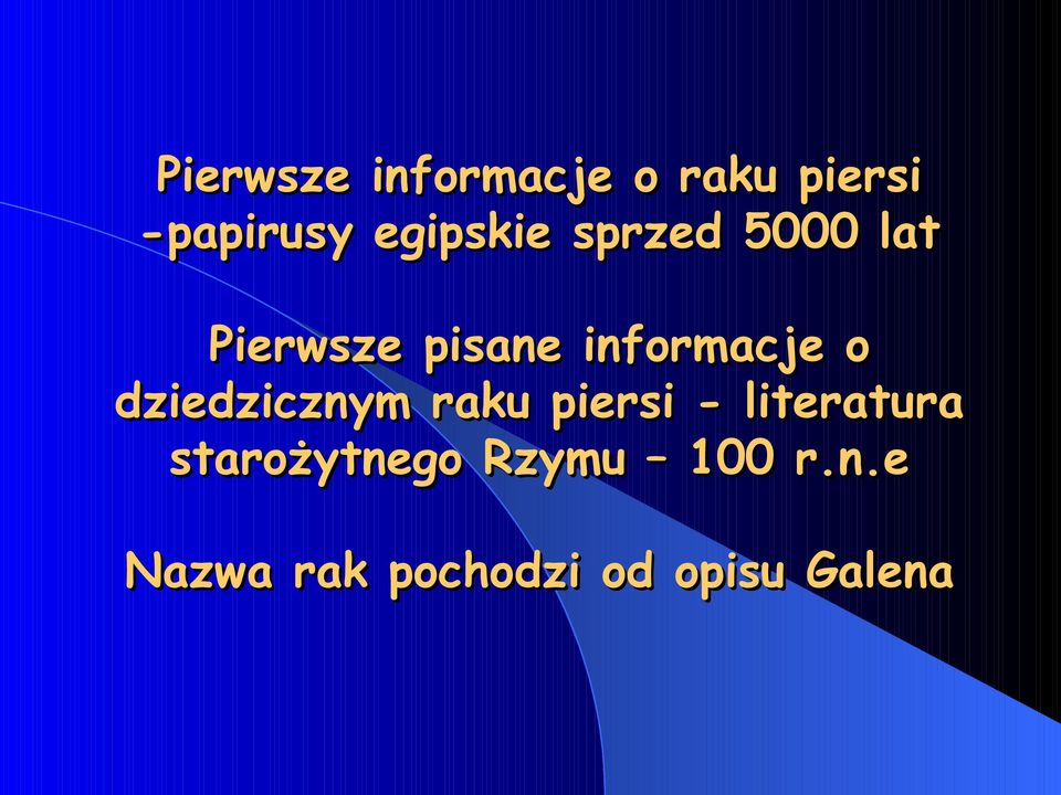 informacje o dziedzicznym raku piersi -