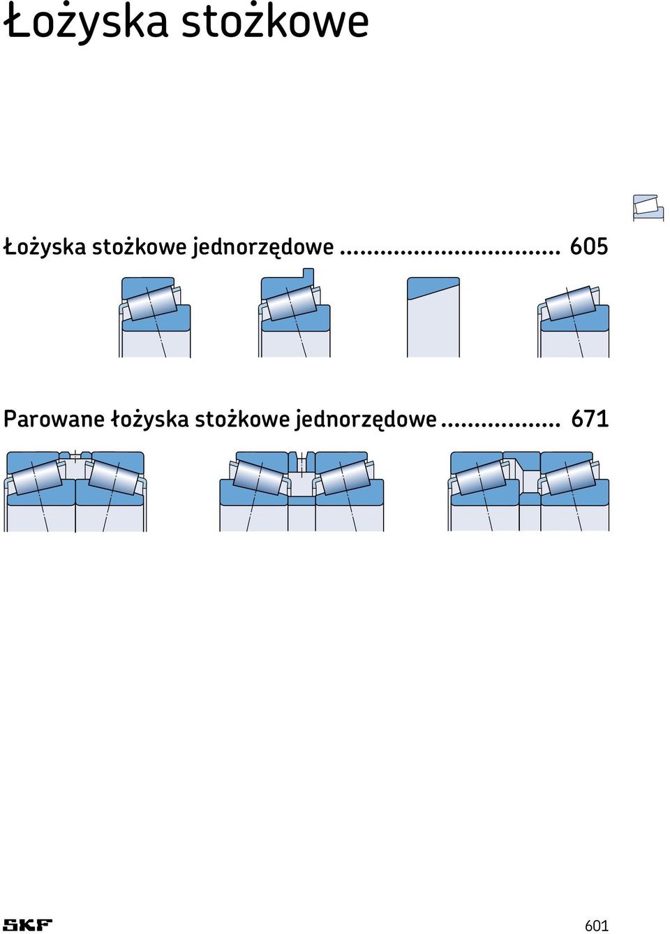 .. 605 Parowane łożyska .