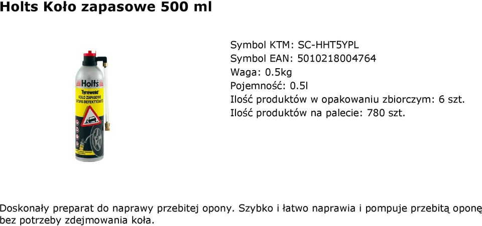 Ilość produktów na palecie: 780 szt.