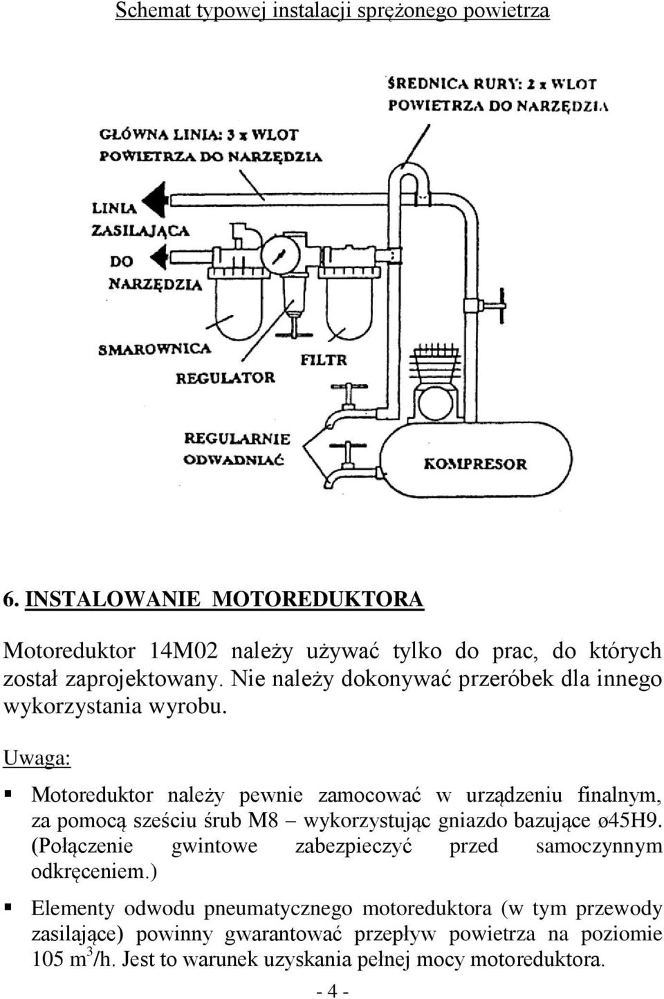 Nie należy dokonywać przeróbek dla innego wykorzystania wyrobu.