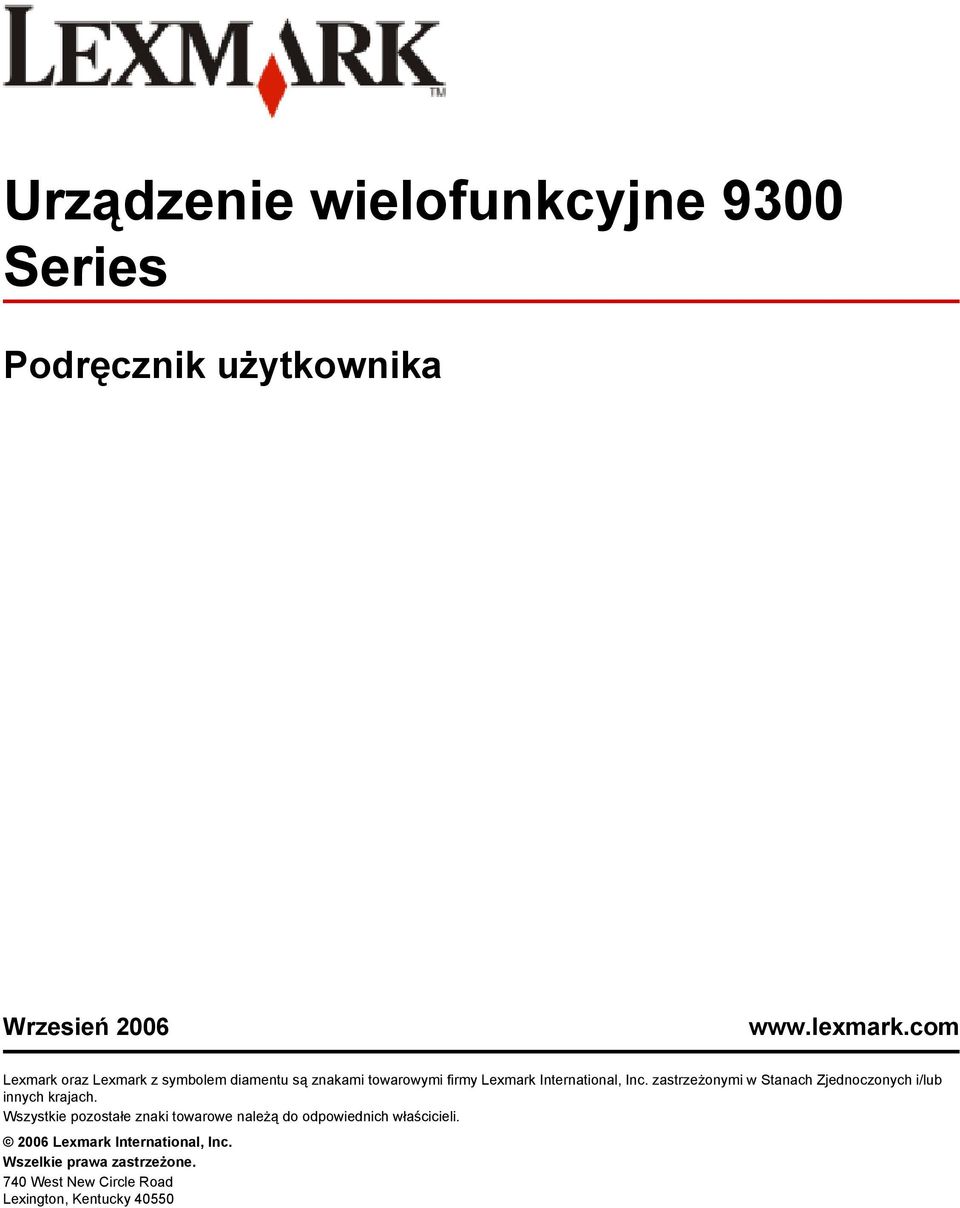 zastrzeżonymi w Stanach Zjednoczonych i/lub innych krajach.