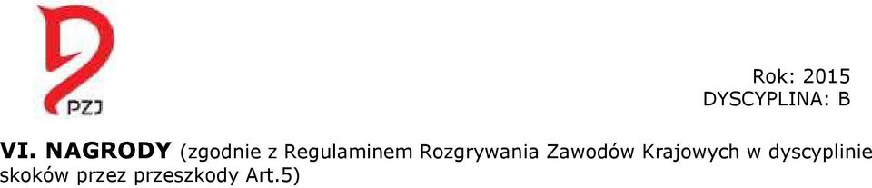 Zawodów Krajowych w