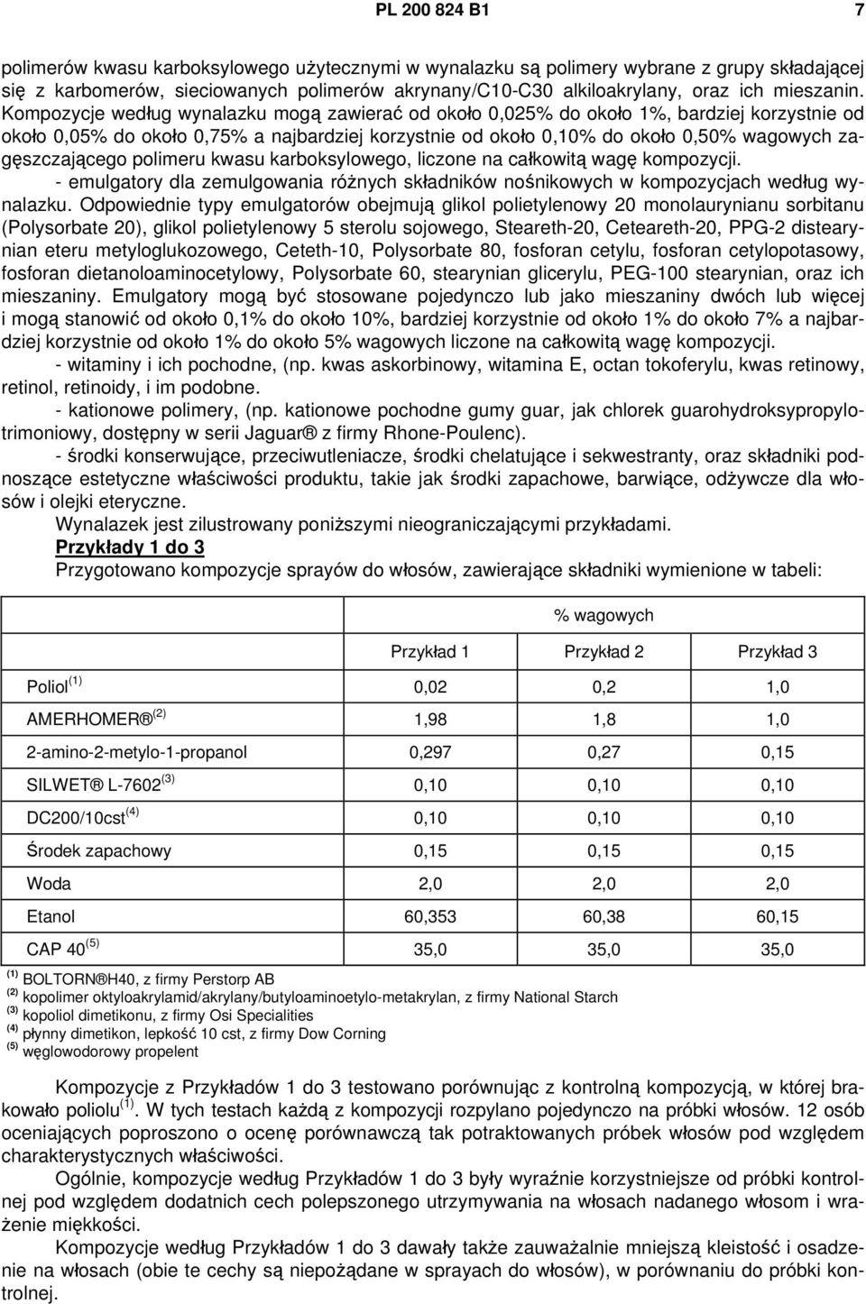 Kompozycje według wynalazku mogą zawierać od około 0,025% do około 1%, bardziej korzystnie od około 0,05% do około 0,75% a najbardziej korzystnie od około 0,10% do około 0,50% wagowych