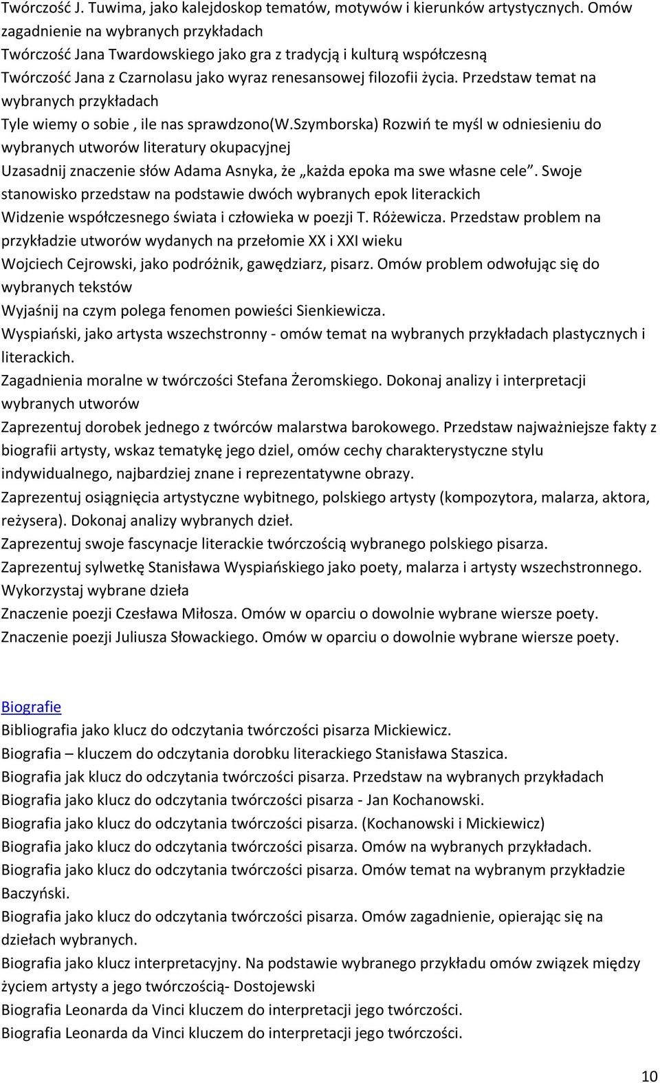 Przedstaw temat na wybranych przykładach Tyle wiemy o sobie, ile nas sprawdzono(w.