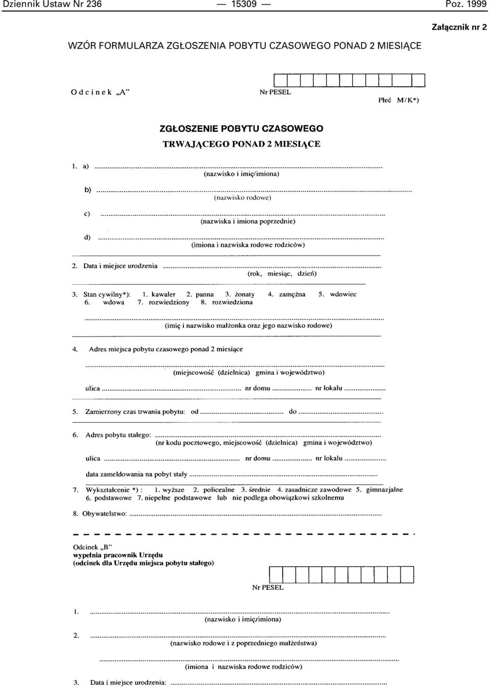 OSZENIA POBYTU CZASOWEGO