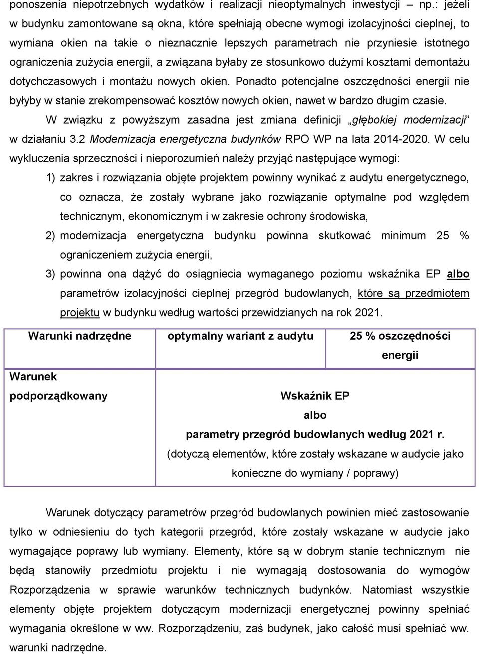 zużycia energii, a związana byłaby ze stosunkowo dużymi kosztami demontażu dotychczasowych i montażu nowych okien.