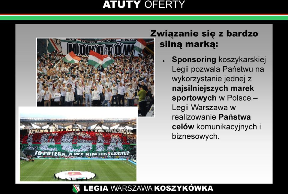 z najsilniejszych marek sportowych w Polsce Legii Warszawa