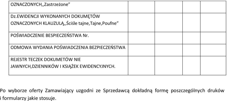 BESPIECZEOSTWA Nr.