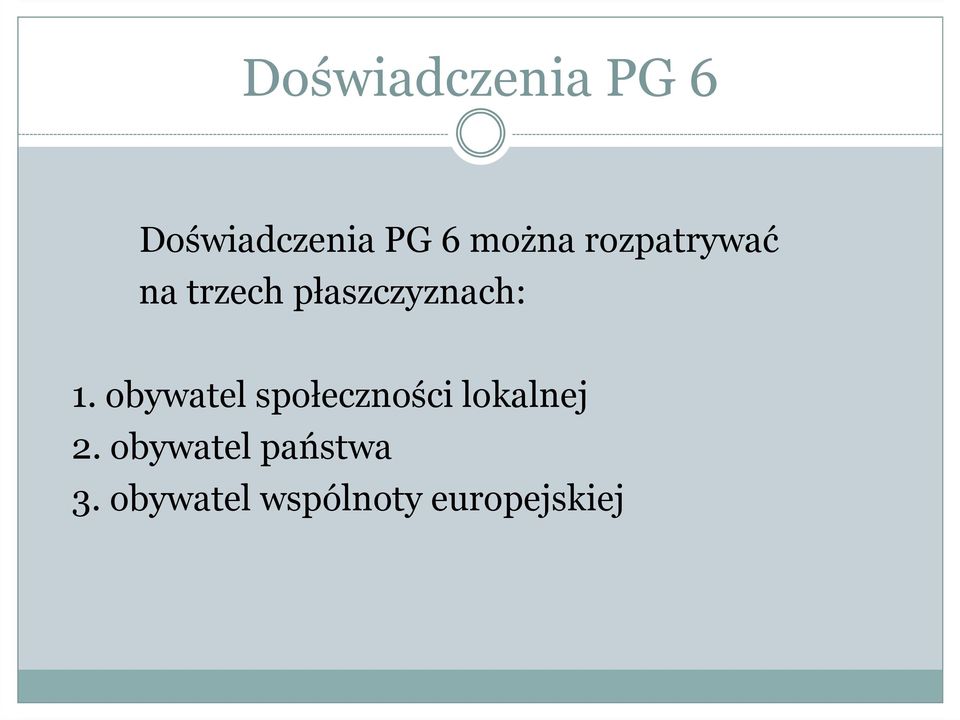 1. obywatel społeczności lokalnej 2.