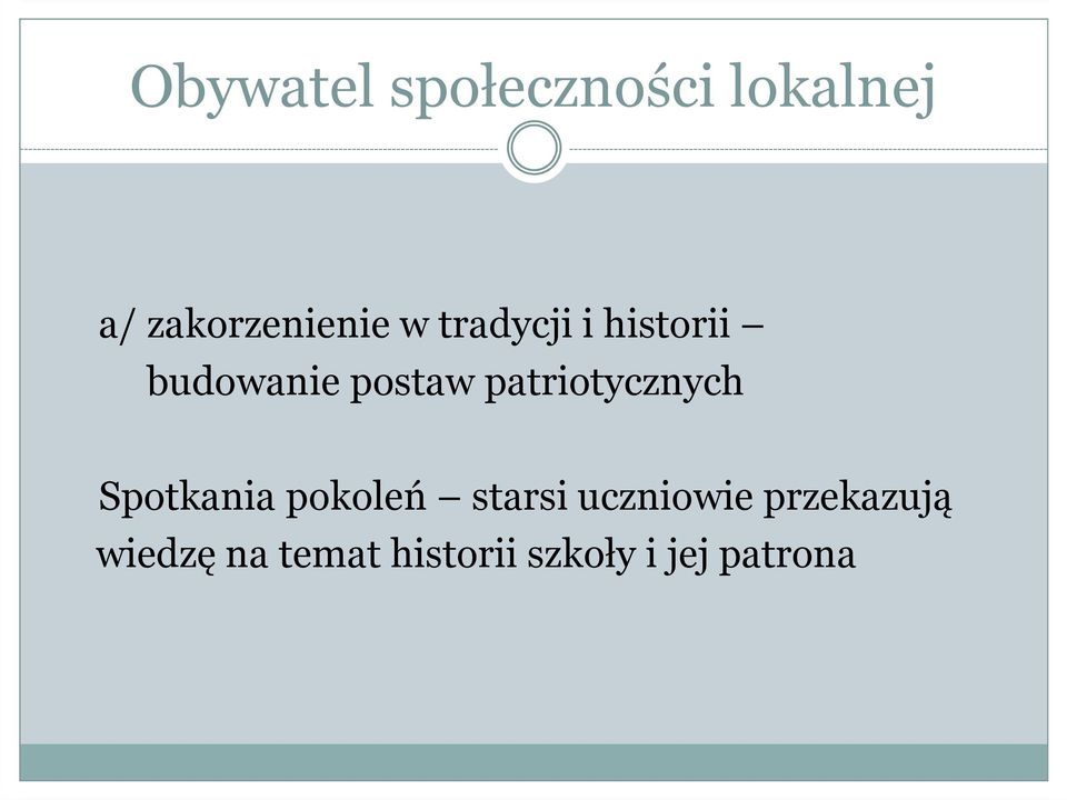 patriotycznych Spotkania pokoleń starsi