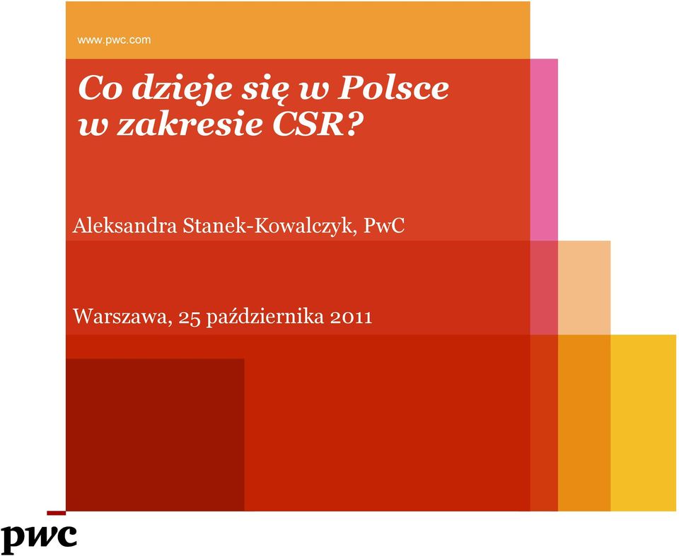 zakresie CSR?