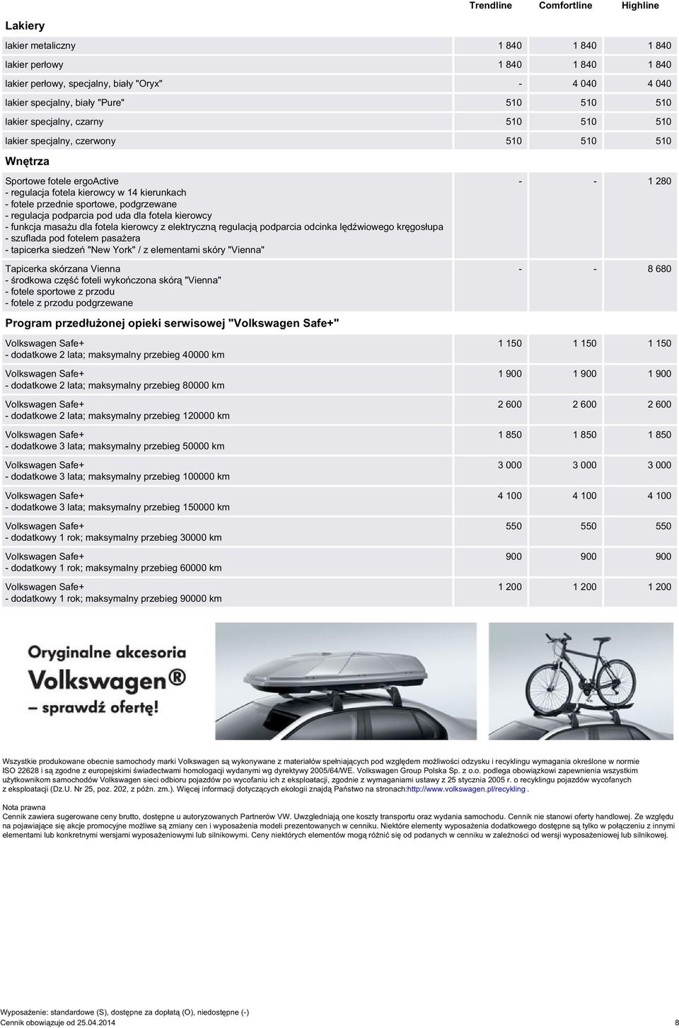 podgrzewane - regulacja podparcia pod uda dla fotela kierowcy - funkcja masażu dla fotela kierowcy z elektryczną regulacją podparcia odcinka lędźwiowego kręgosłupa - szuflada pod fotelem pasażera -