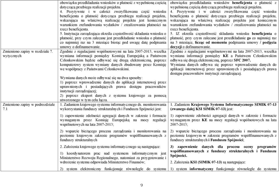 wydatków / zrealizowania płatności na rzecz beneficjenta. 5.