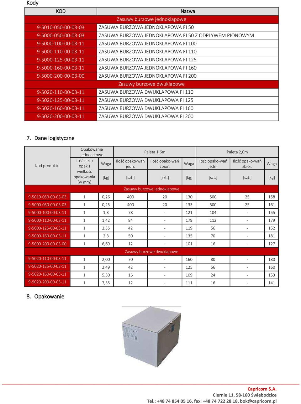 9-5000-200-00-03-00 ZASUWA BURZOWA JEDNOKLAPOWA FI 200 Zasuwy burzowe dwuklapowe 9-5020-110-00-03-11 ZASUWA BURZOWA DWUKLAPOWA FI 110 9-5020-125-00-03-11 ZASUWA BURZOWA DWUKLAPOWA FI 125