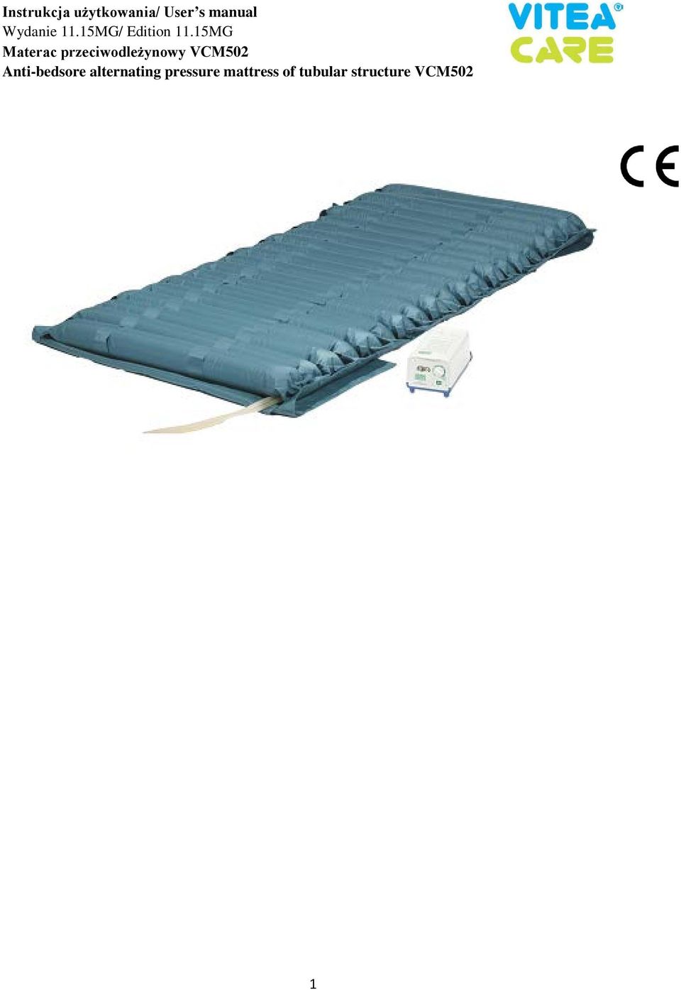 15MG Materac przeciwodleżynowy VCM502
