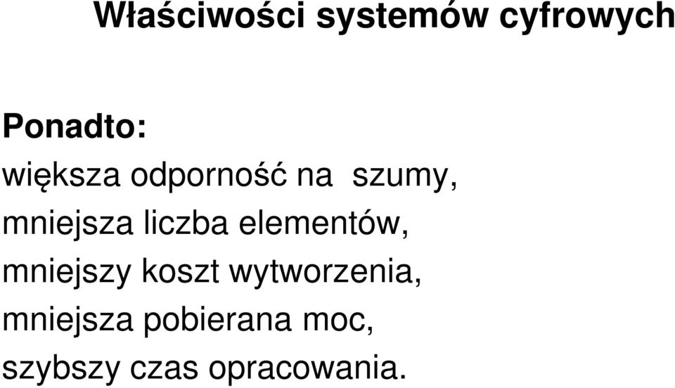 liczba elementów, mniejszy koszt