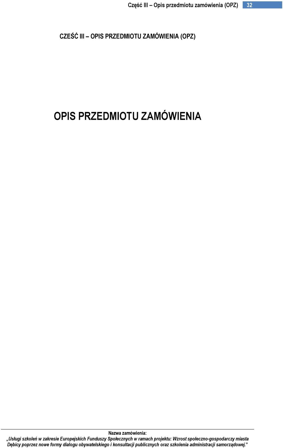 ZAMÓWIENIA (OPZ)