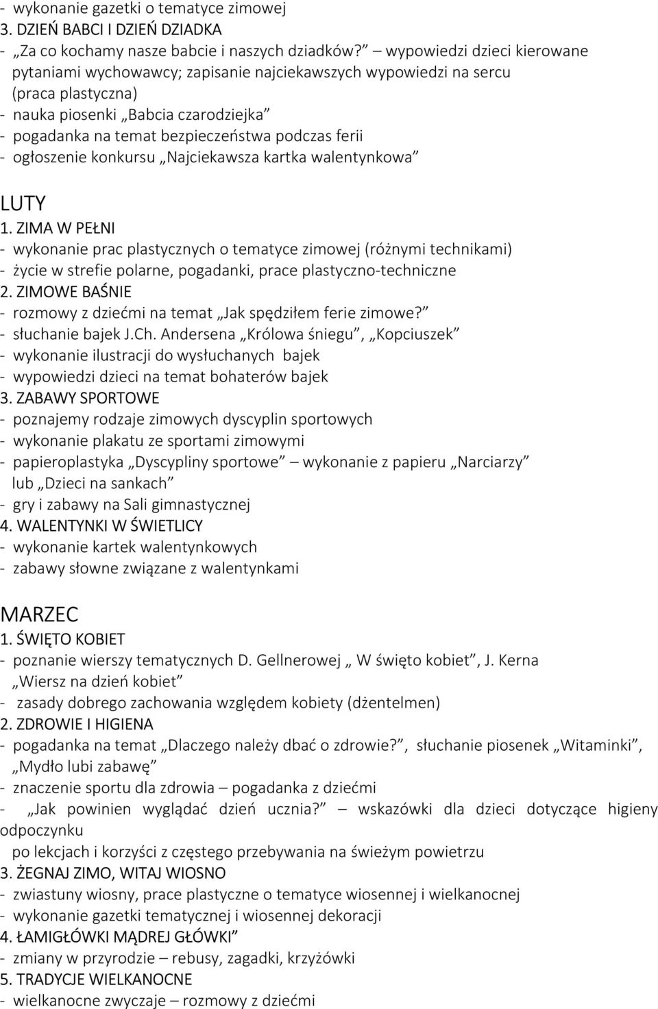 ferii - ogłoszenie konkursu Najciekawsza kartka walentynkowa LUTY 1.