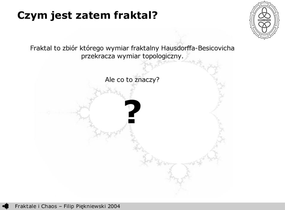 fraktalny Hausdorffa-Besicovicha