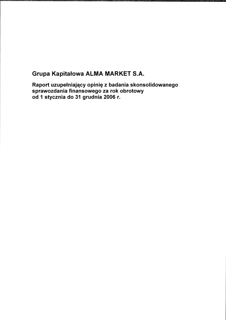 sprawozdania finansowego za rok