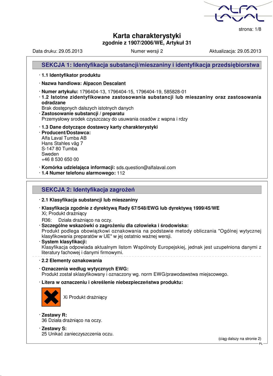 czyszczacy do usuwania osadów z wapna i rdzy 1.