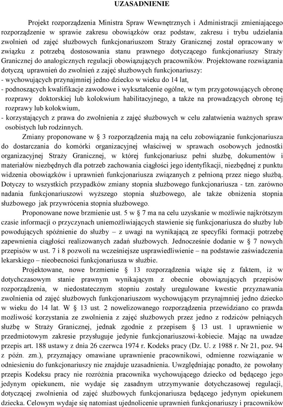 obowiązujących pracowników.