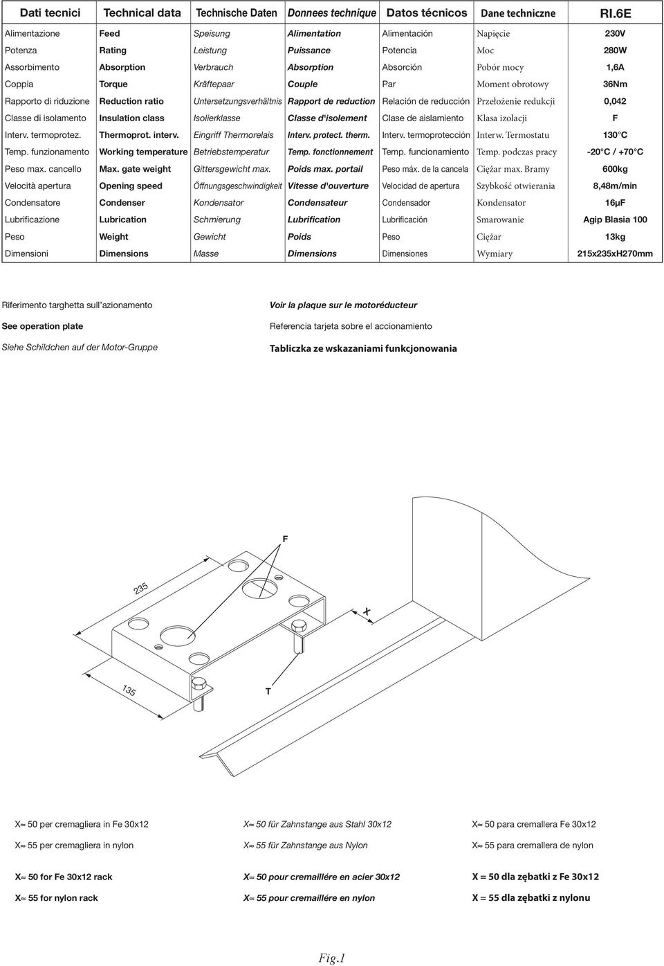 Coppia Torque Kr 0 1ftepaar Couple Par Moment obrotowy 36Nm Rapporto di riduzione Reduction ratio Untersetzungsverh 0 1ltnis Rapport de reduction Relaci n de reducci n Prze 0 0o 0 4enie redukcji