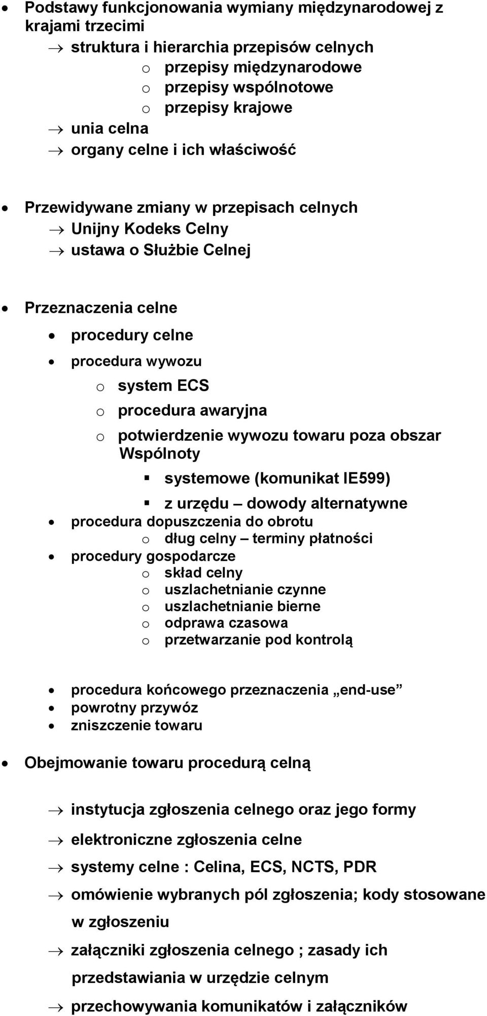 potwierdzenie wywozu towaru poza obszar Wspólnoty systemowe (komunikat IE599) z urzędu dowody alternatywne procedura dopuszczenia do obrotu o dług celny terminy płatności procedury gospodarcze o