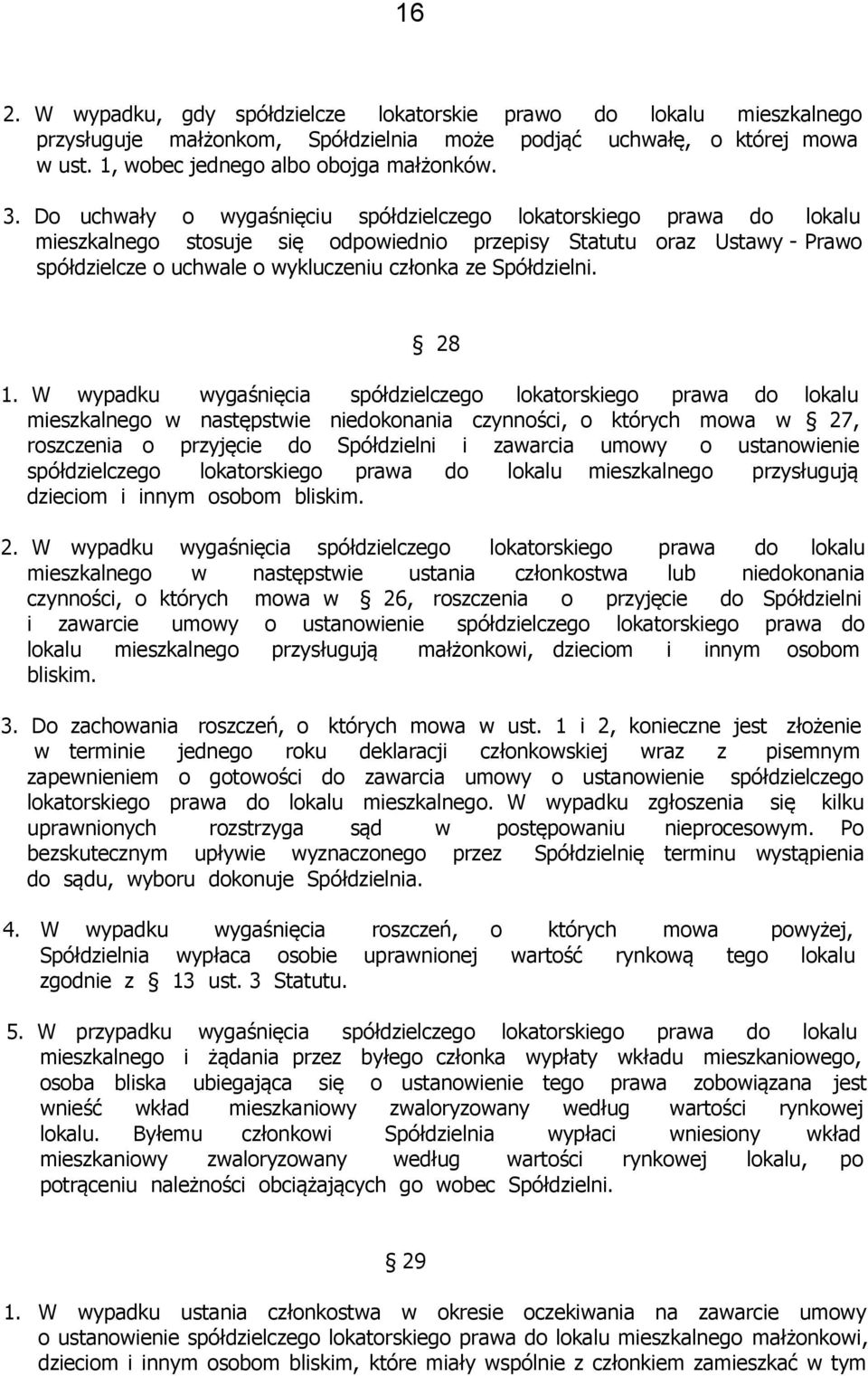 Spółdzielni. 28 1.