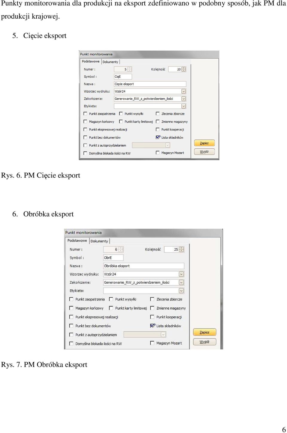 produkcji krajowej. 5. Cięcie eksport Rys. 6.