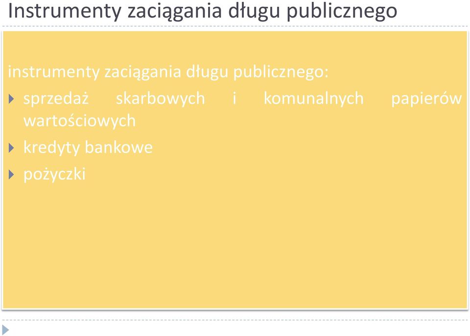 publicznego: sprzedaż skarbowych i