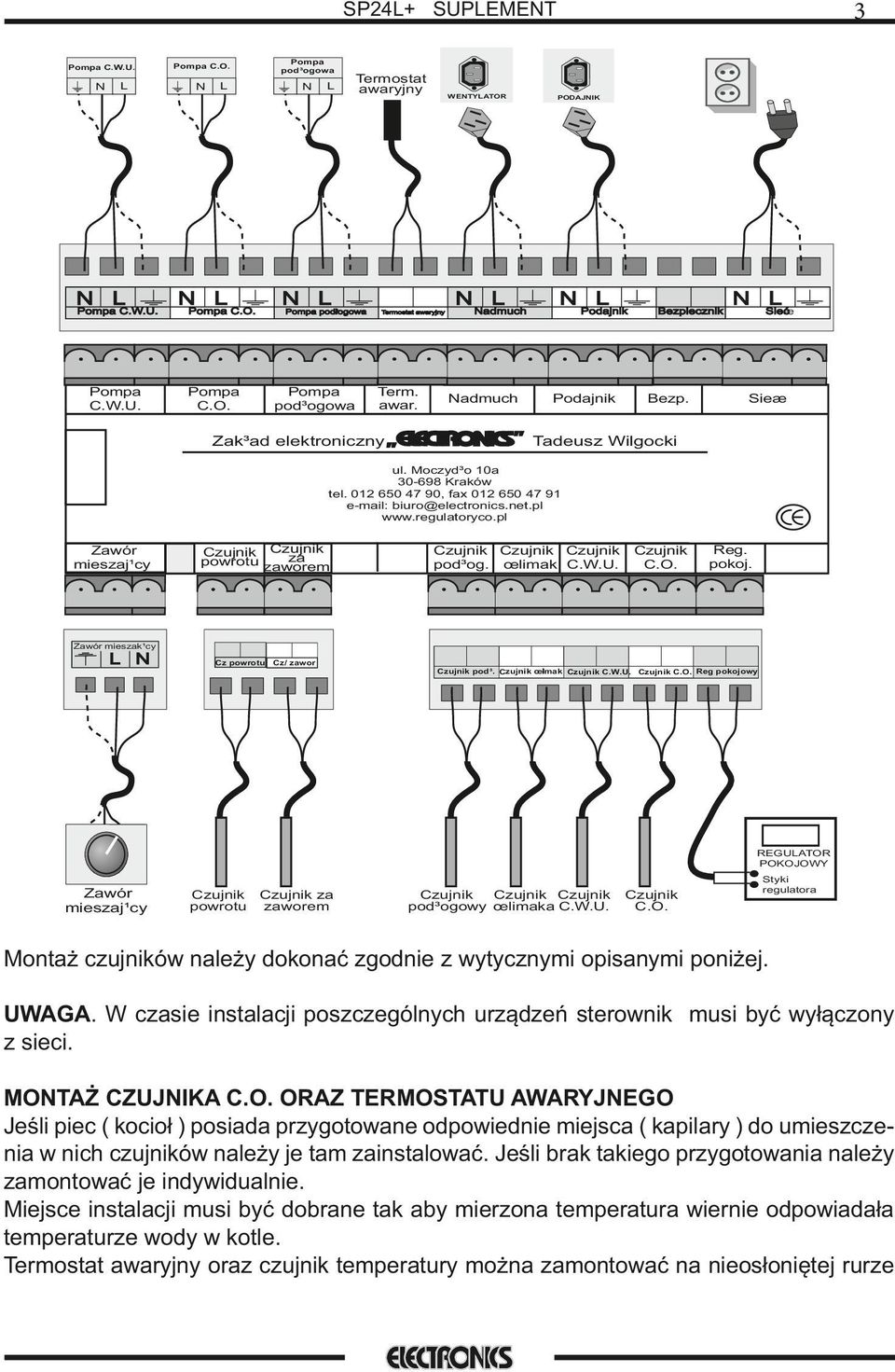 wwwregulatorycopl Zawór meszaj¹cy za powrotu zaworem pod³og œlmak CWU CO Reg pokoj Zawór meszak¹cy N L Cz powrotu Cz/ zawor pod³ œlmak CWU CO Reg pokojowy REGULATOR POKOJOWY Zawór meszaj¹cy powrotu